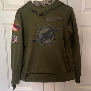 Miami Dolphins solute to service hoodie